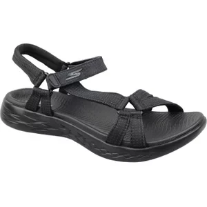 Skechers On the GO 600 - Brilliancy 15316-BBK, Damskie, Czarne, sandały, tkanina, rozmiar: 36