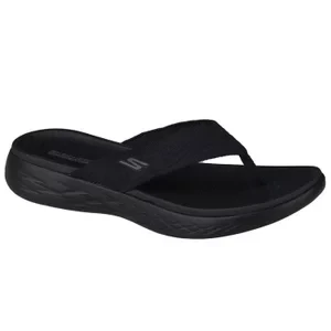 Skechers On The Go 600 Sunny 140037-BBK, Damskie, Czarne, japonki, tkanina, rozmiar: 36