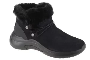 Skechers On The Go Midtown-Cozy Vibes 144271-BBK, Damskie, Czarne, buty zimowe, skóra zamszowa, rozmiar: 36