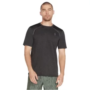 Skechers On the Road Tee M2TS209-BKCC, Męskie, Szare, t-shirty, poliester, rozmiar: L