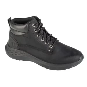Skechers Parson - Ederic 205175-BLK, Męskie, Czarne, trzewiki, skóra naturalna, rozmiar: 41