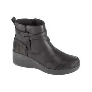 Skechers Pier-Lite - Everlasting 167916-BBK, Damskie, Czarne, buty zimowe, skóra syntetyczna, rozmiar: 40