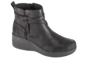 Skechers Pier-Lite - Everlasting 167916-BBK, Damskie, Czarne, buty zimowe, skóra syntetyczna, rozmiar: 37