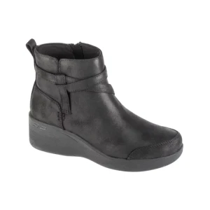 Skechers Pier-Lite - Everlasting 167916-BBK, Damskie, Czarne, buty zimowe, skóra syntetyczna, rozmiar: 38
