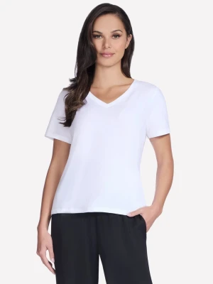 Skechers Pima V-Neck koszulka - Bialy