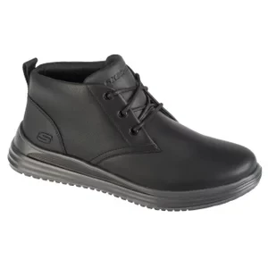 Skechers Proven - Yermo 204670-BLK, Męskie, Czarne, półbuty, skóra licowa, rozmiar: 41