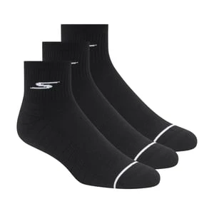 Skechers Quarter Premium Basic skarpety - 3 Pack - Czarny