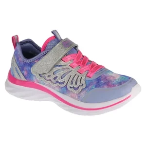 Skechers Quick Kicks Fairy Glitz 302076L-PWPK, Dla dziewczynki, Niebieskie, buty sneakers, syntetyk, rozmiar: 29