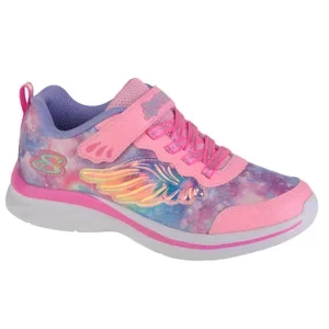 Skechers Quick Kicks - Flying Beauty 302208L-PKLV, Dla dziewczynki, Różowe, buty sneakers, tkanina, rozmiar: 34