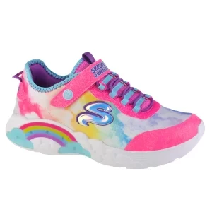 Skechers Rainbow Racer 302300L-PKMT, Dla dziewczynki, Różowe, buty sneakers, tkanina, rozmiar: 33