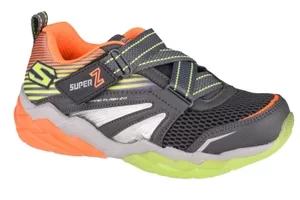 Skechers Rapid Flash 2.0-Soluxe 90726L-CCOR, Dla chłopca, Szare, buty sneakers, przewiewna siateczka, rozmiar: 28