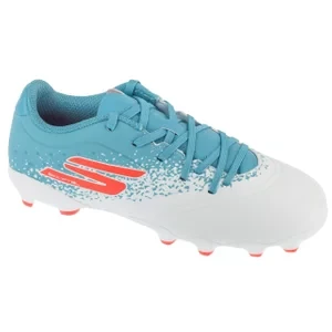 Skechers Razor 1.5 Jr Youth FG 252060L-WTQP, Dla chłopca, Białe, buty piłkarskie - korki, syntetyk, rozmiar: 33