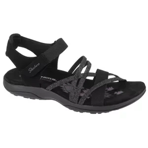 Skechers Reggae Slim - Meadow Grazer 163193-BLK, Damskie, Czarne, sandały, tkanina, rozmiar: 36