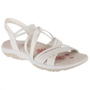 Skechers Reggae Slim - Sunnyside 163185-WHT, Damskie, Białe, sandały, tkanina, rozmiar: 37