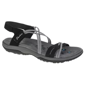 Skechers Reggae Slim–Takes Two 163112-BKCC, Damskie, Czarne, sandały, syntetyk, rozmiar: 37