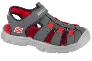 Skechers Relix Sandal 406521L-CCRD, Dla chłopca, Szare, sandały, syntetyk, rozmiar: 28