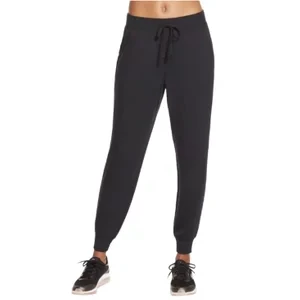 Skechers Restful Jogger Pant W03PT49-BLK, Damskie, Czarne, spodnie, poliester, rozmiar: S