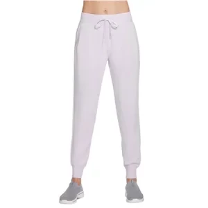 Skechers Restful Jogger Pant W03PT49-PRLV, Damskie, Różowe, spodnie, Rayon, rozmiar: M