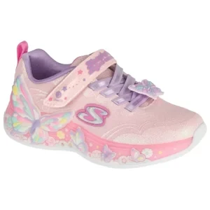 Skechers S-Lights: Butterfly Bliss 303065L-LPMT, Dla dziewczynki, Różowe, buty sneakers, tkanina, rozmiar: 30