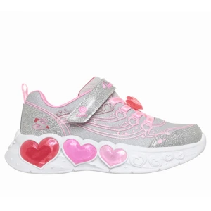 Skechers S-Lights: Enchanted Heart Lights - Srebrny / Wielokolorowy