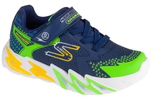 Skechers S-Lights: Flex-Glow Bolt 400138L-NVMT, Dla chłopca, Granatowe, buty sneakers, syntetyk, rozmiar: 28