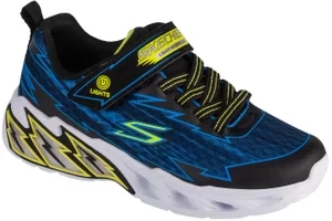 Skechers S-Lights: Light Storm 2.0 - Bolt Brights 400149L-BKBL, Dla chłopca, Czarne, buty sneakers, syntetyk, rozmiar: 28