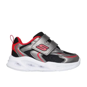 Skechers S-Lights: Meteor-Lights -Glow Spike - Metaliczny/Czerwony