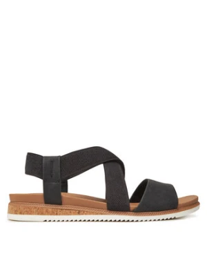 Skechers Sandały BOBS Desert Kiss Low 114705/BLK Czarny