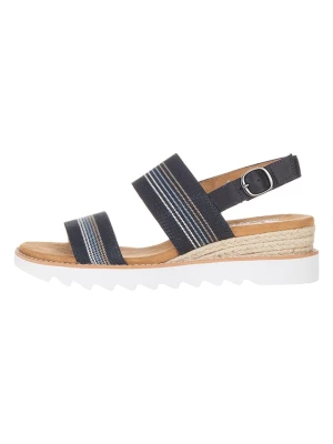 Skechers Sandały "Desert Kiss Hi" w kolorze szarym na obcasie rozmiar: 37