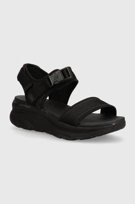 Skechers sandały D'LUX WALKER DAILY damskie kolor czarny na platformie