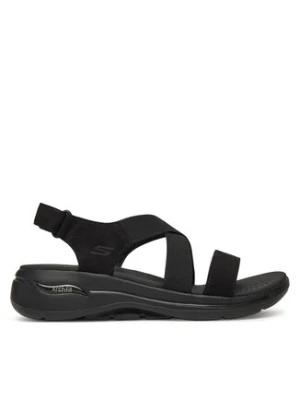 Skechers Sandały Go Walk Arch Fit Sandal-Treasured 140257/BBK Czarny
