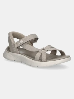 Skechers sandały GO WALK FLEX damskie kolor beżowy 141481
