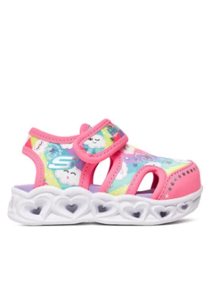 Skechers Sandały Heart Lights Sandals-Cutie Clouds 302977N/HPMT Różowy