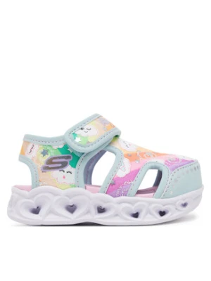 Skechers Sandały Heart Lights Sandals-Cutie Clouds 302977N/TQMT Turkusowy
