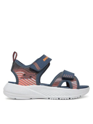 Skechers Sandały Microspec-Splash- 407034L/NVOR Granatowy