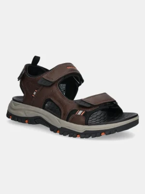 Skechers sandały PREWITT męskie kolor brązowy 205139