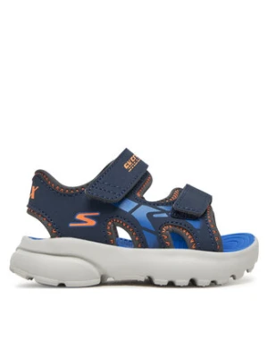 Skechers Sandały Razor Splash- 406513N/NVBL Granatowy
