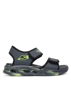Skechers Sandały Sola Glow Sandal 407032L/CCBK Szary