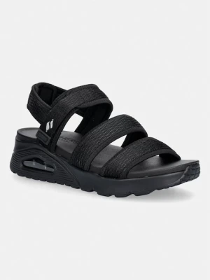 Skechers sandały trekkingowe damskie UNO SANDAL czarny