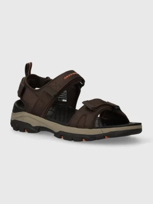 Skechers sandały Tresmen Ryer męskie kolor brązowy
