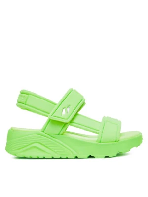 Skechers Sandały Uno Lite Sandal-Sunny Stand 310372L/LIME Zielony