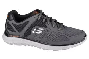 Skechers Satisfaction-Flash Point 58350-CCOR, Męskie, Szare, buty sneakers, tkanina, rozmiar: 40