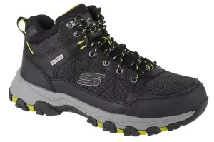 Skechers Selmen - Melano 204477-BLK, Męskie, Czarne, buty trekkingowe, skóra licowa, rozmiar: 41