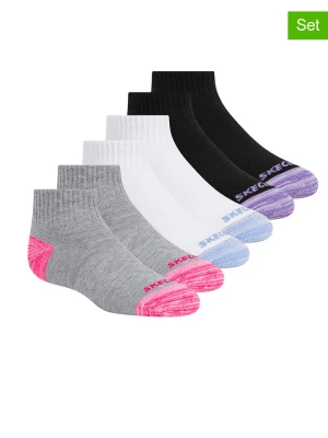 Skechers Skarpety (10 par) w kolorze czarnym, białym i szarym rozmiar: 27,5-35,5
