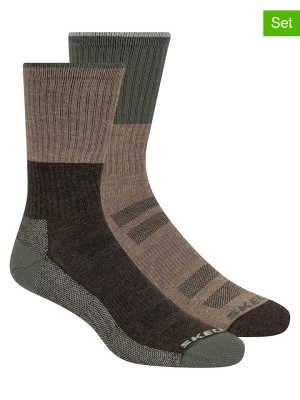 Skechers Skarpety (2 pary) w kolorze brązowym rozmiar: 40,5-46