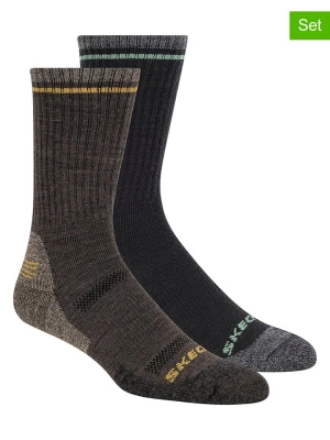 Skechers Skarpety (2 pary) w kolorze brązowym rozmiar: 40,5-46