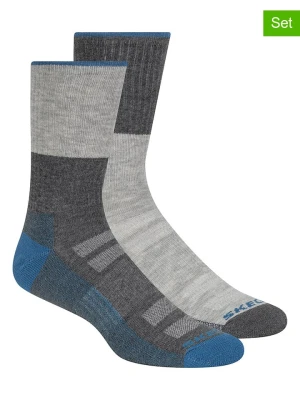 Skechers Skarpety (2 pary) w kolorze szarym rozmiar: 40,5-46