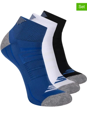 Skechers Skarpety (3 pary) w kolorze białym, czarnym i niebieskim rozmiar: 43-46