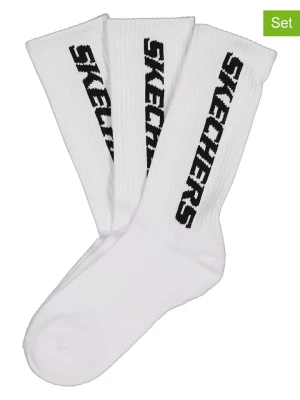 Skechers Skarpety (3 pary) w kolorze białym rozmiar: 43-46