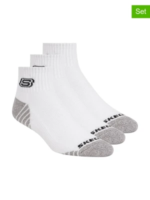 Skechers Skarpety (3 pary) w kolorze białym rozmiar: 39-42